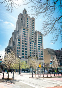 ‘SUPERMAN’ REBIRTH? The Rhode Island Foundation has agreed to provide a $15 million bridge loan to help get the Industrial Trust Co. Building redeveloped because it is key to revitalizing downtown Providence.  PBN FILE PHOTO/MICHAEL SALERNO