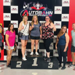 START YOUR ENGINES: Landings Management LLC employees hold a gathering at Autobahn Indoor Speedway.  COURTESY LANDINGS MANAGEMENT LLC